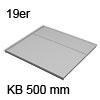 Deckelplatte für 19er Seiten B 460 x T 470 mm 19er Deckelpl. o. Zub. KB 500 mm hellgrau