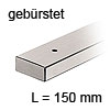 Edelstahl-Möbelfuß gebürstet L 150 mm Möbelfuß Edelst. gebürstet 150 mm