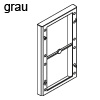 Distanzrahmen Kunststoff grau - 20 mm grau