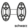 Distanzstück für Krawattenhalter in 3 Farben Distanzstücke für Kleiderhalter - schwarz