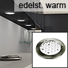Domus METRIS Einbauleuchte Edelstahloptik Warmlicht 24LED edelst. WW - 1,6 W/12Vdc