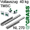 Vollauszug Dynapro Soft-close LQ 40 kg NL 270 mm Dynapro NL 270/40 kg, Set