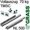 Vollauszug Dynapro Soft-close LQ 70 kg NL 500 mm Dynapro VA TMSC LQ NL 500/70 kg, Set