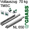 Vollauszug Dynapro Soft-close LQ 70 kg NL 650 mm Dynapro VA TMSC LQ NL 650/70 kg, Set