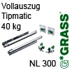 Vollauszug Tipmatic 40 kg NL 300 mm Set Dynapro Tipmatic 40/300 Set