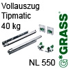 Vollauszug Tipmatic 40 kg NL 550 mm Set Dynapro Tipmatic 40/550 Set