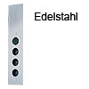 Eck-Steckdosenleiste ST 3007 Edelstahl Thebo ST 3007 4er Energiesäule edelst.