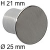 Edelstahlknopf i-129 Höhe 21 mm Ø 25 / H 21 mm