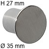 Edelstahlknopf i-129 Höhe 27 mm Ø 35 / H 27 mm