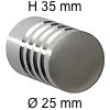 Edelstahlknopf i-327 Höhe 35 mm Ø 25 / H 35 mm