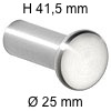 Edelstahlknopf i-334 Höhe 41,5 mm Ø 25 / H 41,5 mm