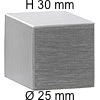 Edelstahlknopf i-410 Höhe 30 mm Ø 25 / H 30 mm