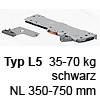 T60L7570 TIP-ON BLUMOTION Einheit, Typ L5 Set TipOn Blumotion / L5 / NL 450-750 mm / 35-70 kg
