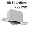Einlass-Möbelrollen für Holzdicke >22 mm