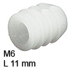 Einleimmuffe Kunststoff 8 x 11 mm Einleim. PA M6 D=8/11 mm