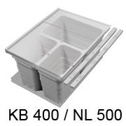 Abfalleimer Set, KB 400 mm - NL 500 mm