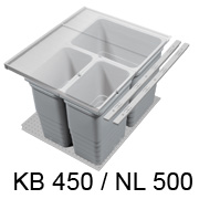Abfalltrennsystem, KB 450 mm - NL 500 mm