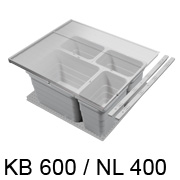 Abfalleimer Set, KB 600 mm - NL 400 mm