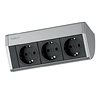 Evoline Dock Cuisine 3 Steckdosen Aluminium 3-fach Evoline Dock S alu