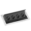Evoline FlipTop Push M mit 4 Steckdosen 4-fach Evoline Fliptop Push M