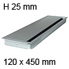 Kabeldurchführung EXIT G14Z Soft Close 120 x 450 mm Exit G14Z + Dämpfung alu - 120x450x25 mm
