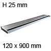 Kabeldurchführung EXIT G11Z Soft Close 120 x 900 mm Exit G11Z + Dämpfung alu - 120x900x25 mm