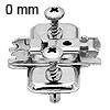 CLIP top Kreuzmontageplatte 0 mm / 8,5 mm 174E6100.01 - 0 mm HV Eckanschlag