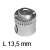 Stahl_Gehäuse Typ FF Ø 15 mm D02005 FF Geh. 15x13.5