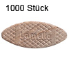 Flachdübel Lamello 20 für Nuttiefe 12 mm, 1000 x Orig. Holzlamelle 56x23x4 mm, 1000 Stück
