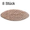 Flachdübel Lamello 20 für Nuttiefe 12 mm, 8 x Orig. Holzlamelle 56x23x4 mm, 8 Stück