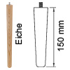 Möbelfuß aus Eichenholz, konisch L 150 mm Möbelf. Eiche, Ø 34-25 mm / L 150 mm