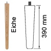 Möbelfuß aus Eichenholz, konisch L 390 mm Möbelf. Eiche, Ø 34-25 mm / L 390 mm