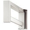 Wandgarderobe schwenkbar, Edelstahl 40 x 132 x 317 mm