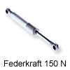 Kesseböhmer Kompressionsfeder / Gasdruckdämpfer für Soft-Lift- und HSB-Beschläge 150 Newton  (1 Stk. Abpackung)