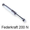 Kesseböhmer Gasdruckdämpfer für Soft-Lift- und HSB-Beschläge Kesseböhmer 200n  (1 Stk. Abpackung)