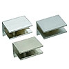Glasboden Klemmträger 30 x 30 mm für Glasstärke 8 mm