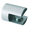 Glasbodenträger silber Ø 20 mm für 8-10 mm Glasstärke
