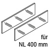 ZE7S288G LEGRABOX free Einschubelemente li/re, NL 400 mm LBX free Klarglas Set, Seite - H 138 / L 288 mm