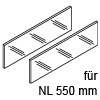 ZE7S438G LEGRABOX free Einschubelemente li/re, NL 550 mm LBX free Klarglas Set, Seite - H 138 / L 438 mm