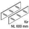 ZE7S488G LEGRABOX free Einschubelemente li/re, NL 600 mm LBX free Klarglas Set, Seite - H 138 / L 488 mm