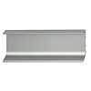 Aluminium-Griffmulde II silberfarben L 2500 mm Alu-Griffmulde silber U-Profil 2500 mm