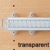 Krawattenhalter ausziehbar - B 500 mm Krawattenhalterung Farbe Transparent