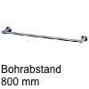 Edelstahl Handtuchhalter Set, 1-fach - BA 300-1200 mm - für Rohr Ø 14 mm BA 800 mm - Ø 14 mm Edelstahl-Handtuchhalter, Komplett-Set