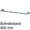 Edelstahl Handtuchhalter Set, 1-fach - BA 300-1200 mm - für Rohr Ø 14 mm BA 900 mm - Ø 14 mm Edelstahl-Handtuchhalter, Komplett-Set