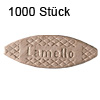 Flachdübel Lamello 10 für Nuttiefe 10 mm, 1000 x Orig. Holzlamelle 53x19x4 mm, 1000 Stück