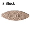 Flachdübel Lamello 10 für Nuttiefe 10 mm, 8 x Orig. Holzlamelle 53x19x4 mm, 8 Stück