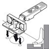 CLIP top 107°-Scharnier 75T1790B Blum Topfband Inserta mit Feder 107° - Scharnier Innenanschlag