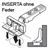 CLIP top 110° Innenanschlag 70T3790.TL Innenanschlag, INSERTA ohne Feder
