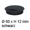Kabeldurchlass ø 60mm - schwarz Kabelauslass 60x12 mm schwarz