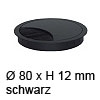 Kabeldurchlass ø 80mm - schwarz Kabelauslass 80x12 mm schwarz